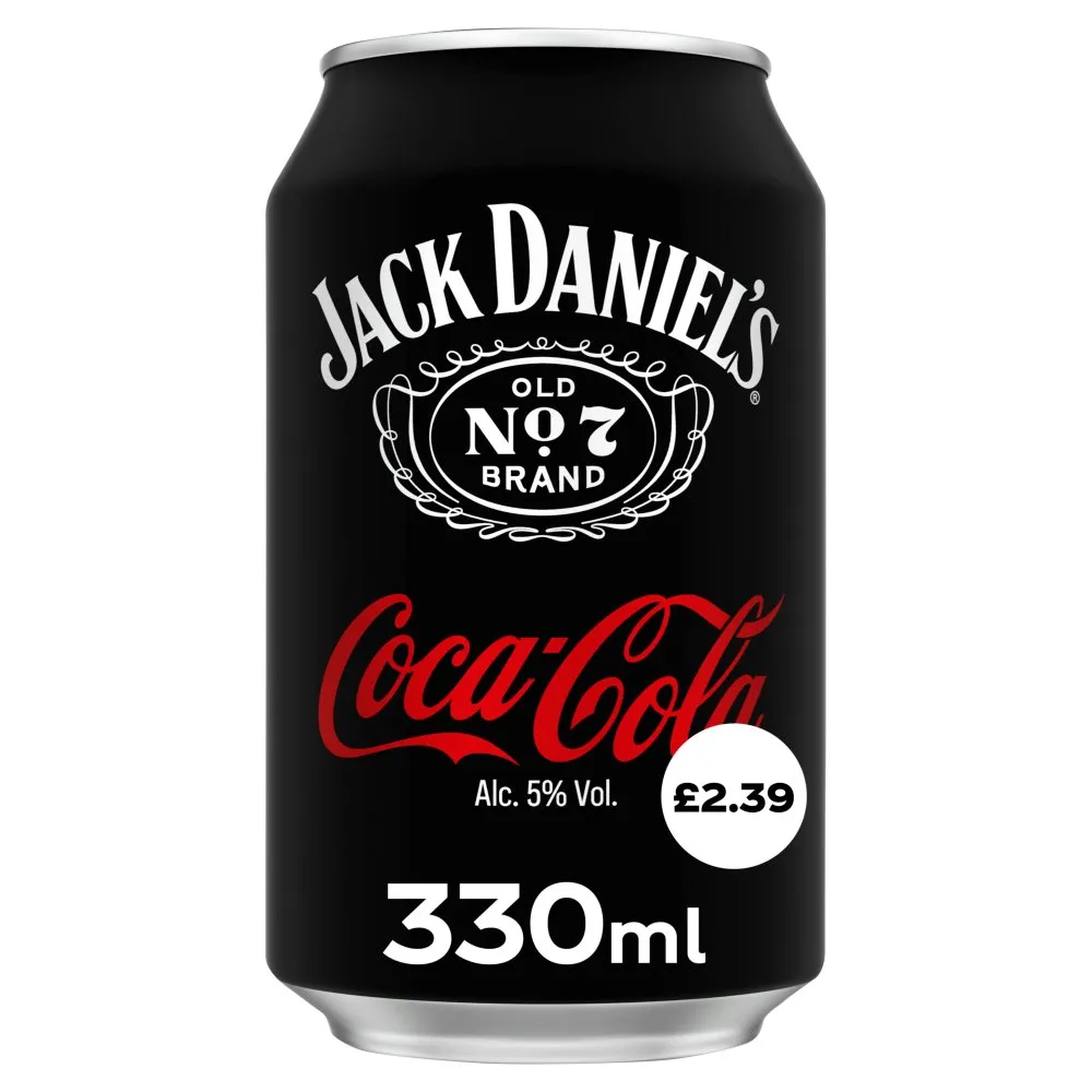 Jack daniels & cola can pmpâ£2.39