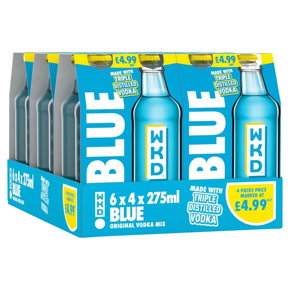 Wkd blue 4pack pmp â£4.99