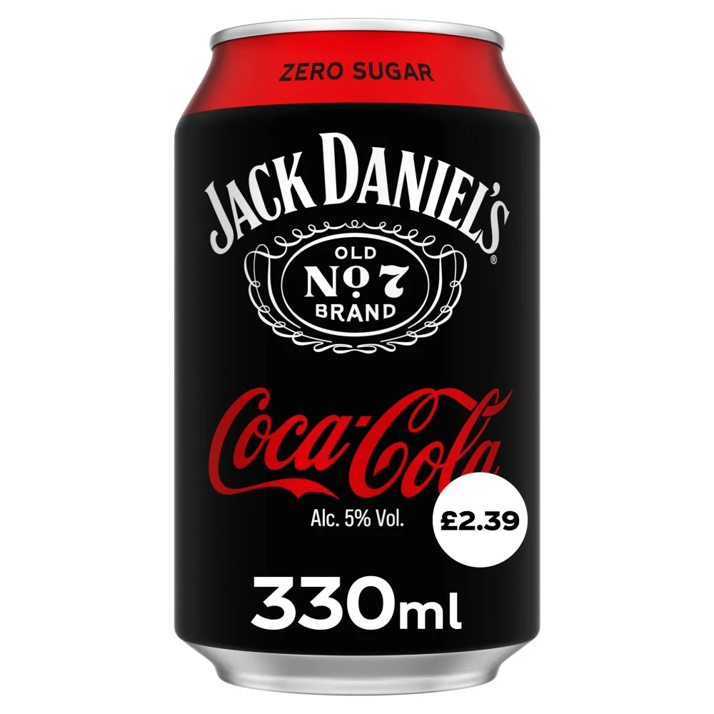 Jack daniels coke zero pmâ£2.39