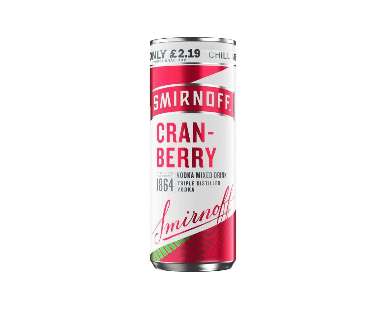 Smirnoff Vodka &cranberry Can PM £2.19