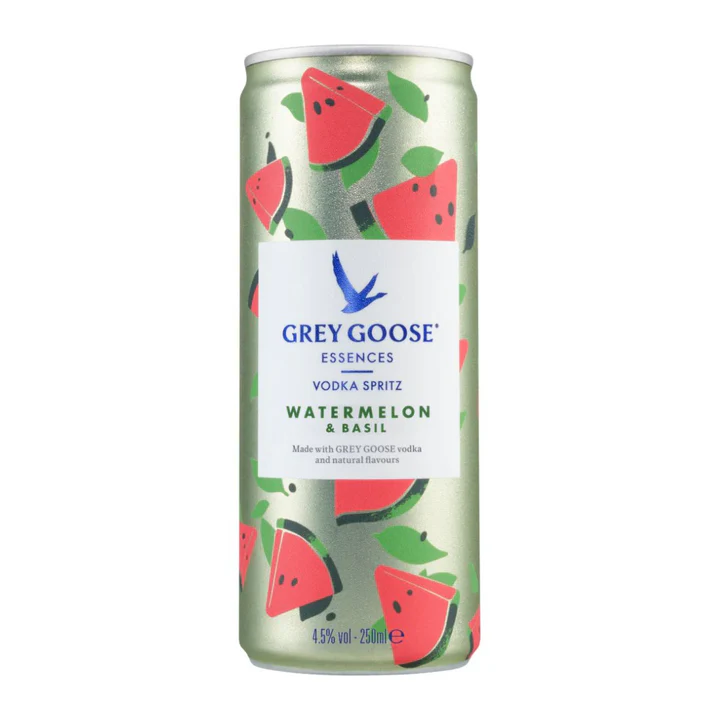 Grey goose watermelon & basil vodka can