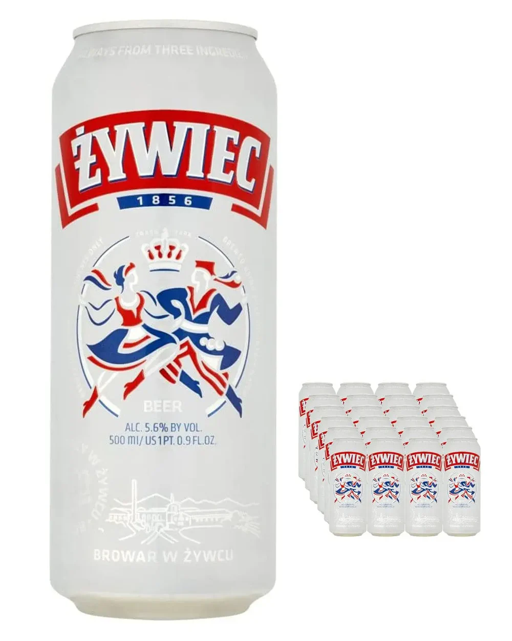 Zywiec beer can 5.6%abv