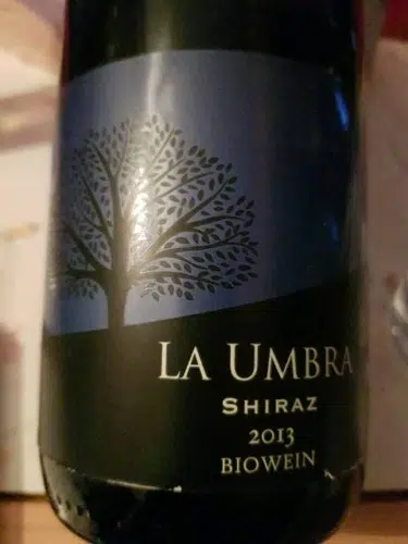 La Umbra Shiraz (hung)
