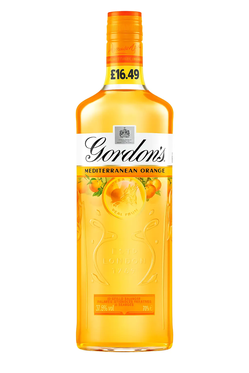 Gordons mediterranean orange gin pm â£16.49