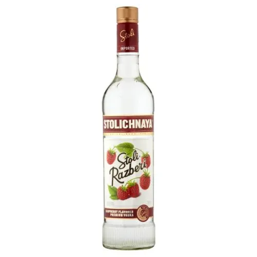Stolichnaya vodka razberi flavour