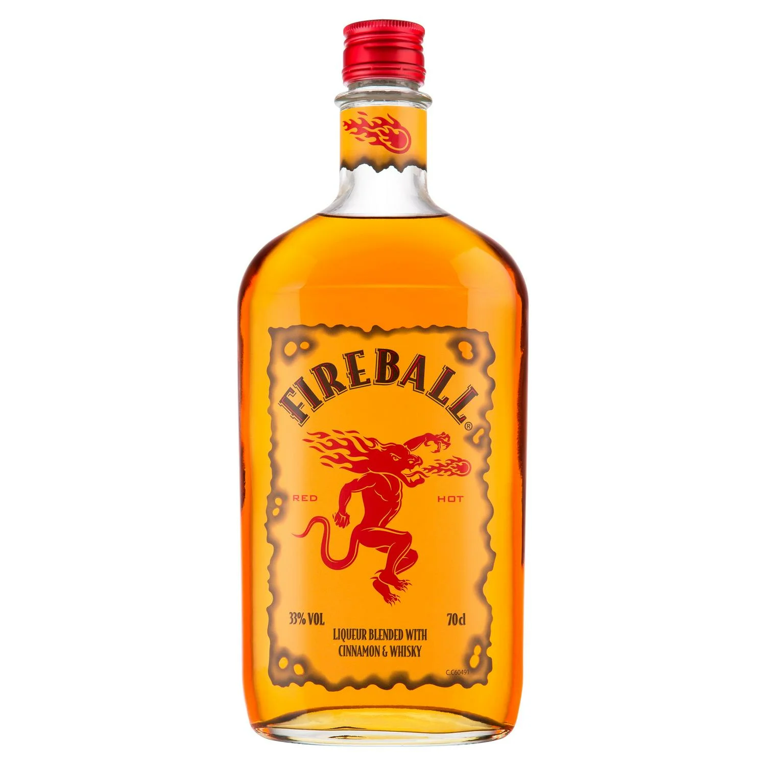 Fireball liqueur with cinnamon&whis