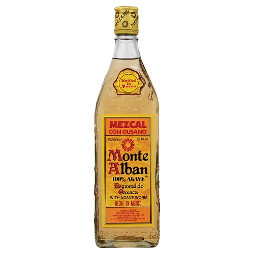 Monte alban mezcal with worm