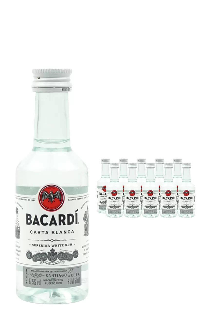 Bacardi carta blanca miniatures