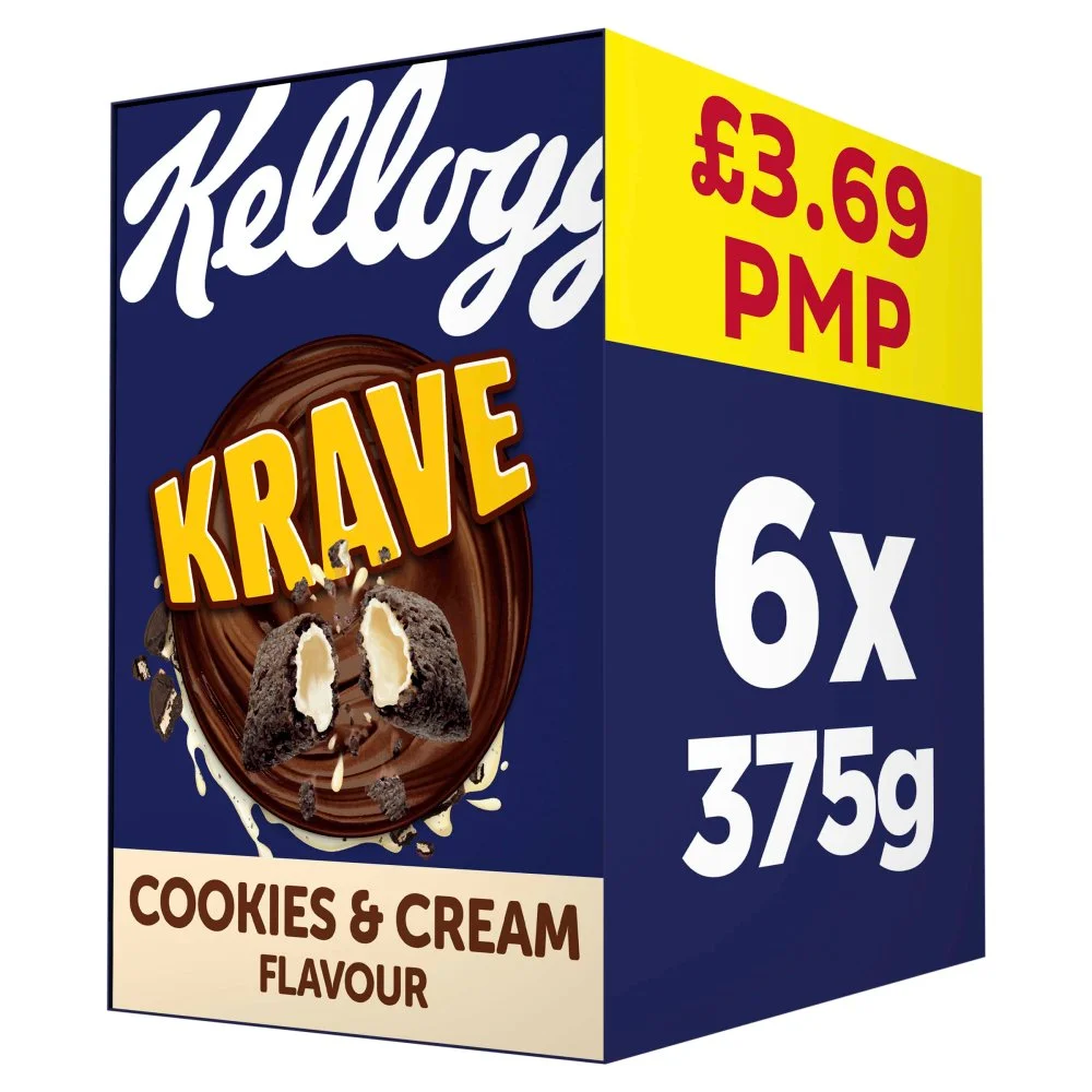Kellogg's krave cookies & cream b/fast £3.69
