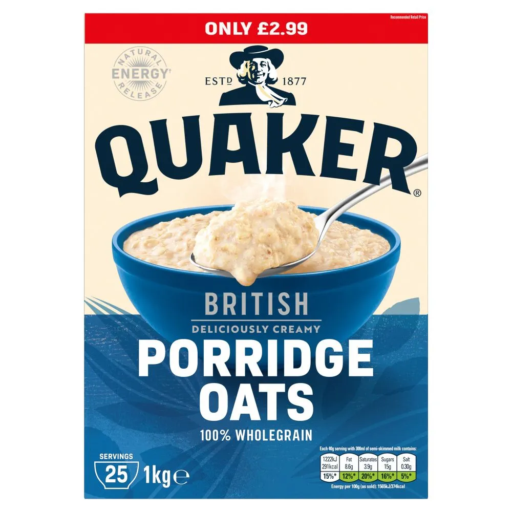Quaker oats pmp £2.99