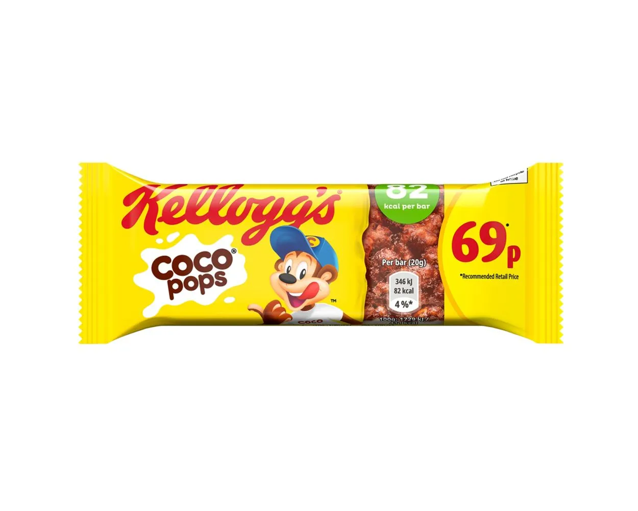 Kelloggs coco pops bar pmp£0.69