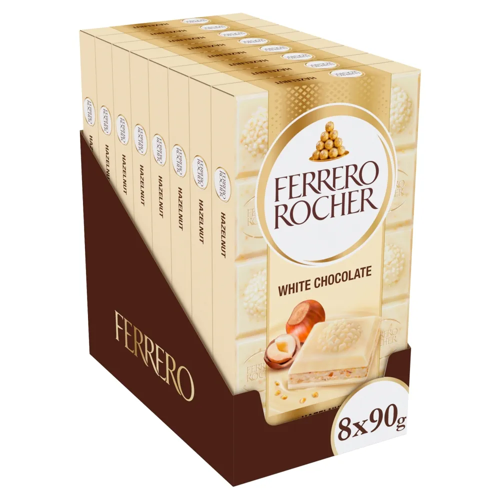 Ferrero rocher white tablets block