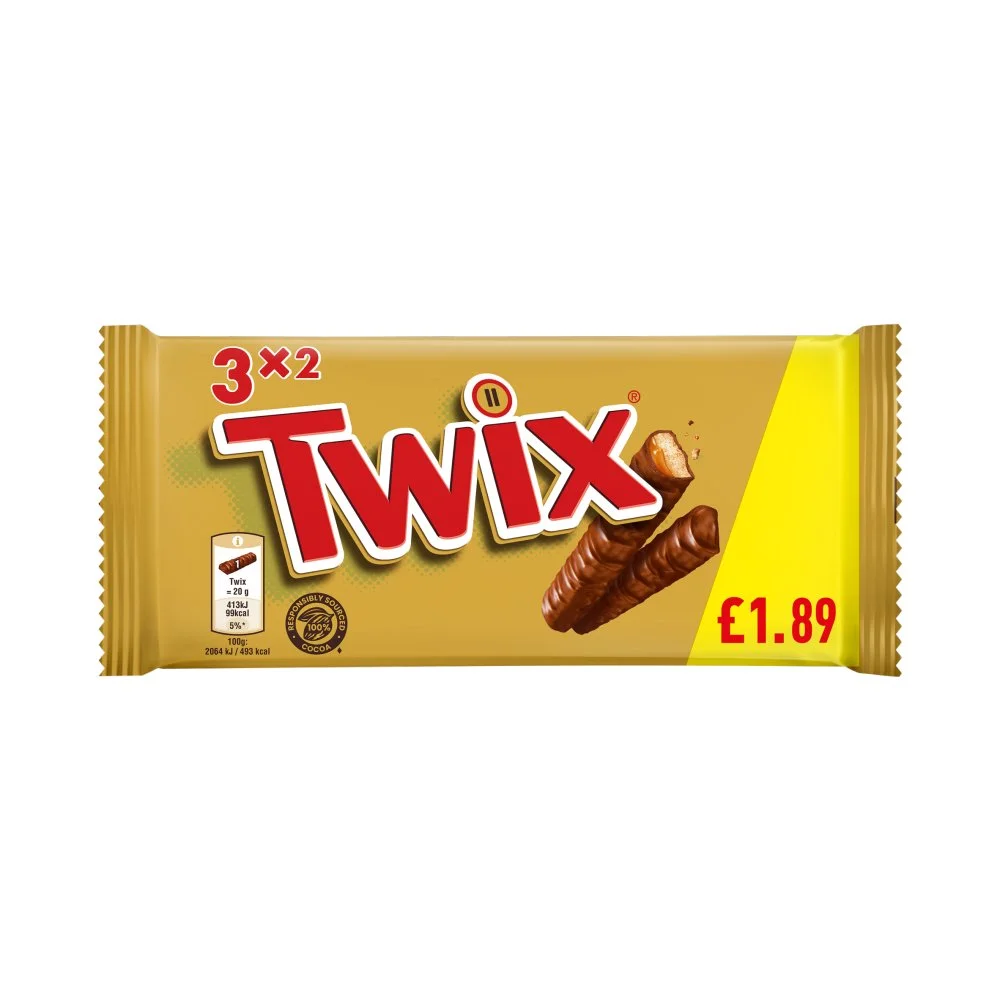 Twix snack size 3 pack pmp £1.89