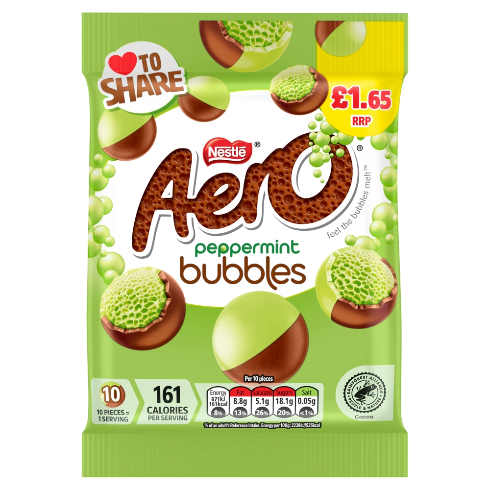 Aero Bubbles Peppermint Bag PM £1.65