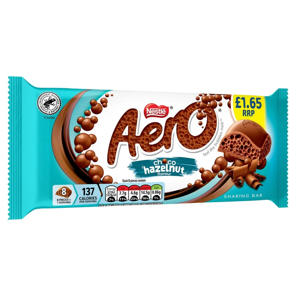 Aero Choco Hazelnut Block PM £1.65