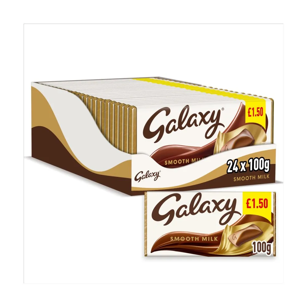 ***galaxy smooth milk chocolate block bar pmp£1.50