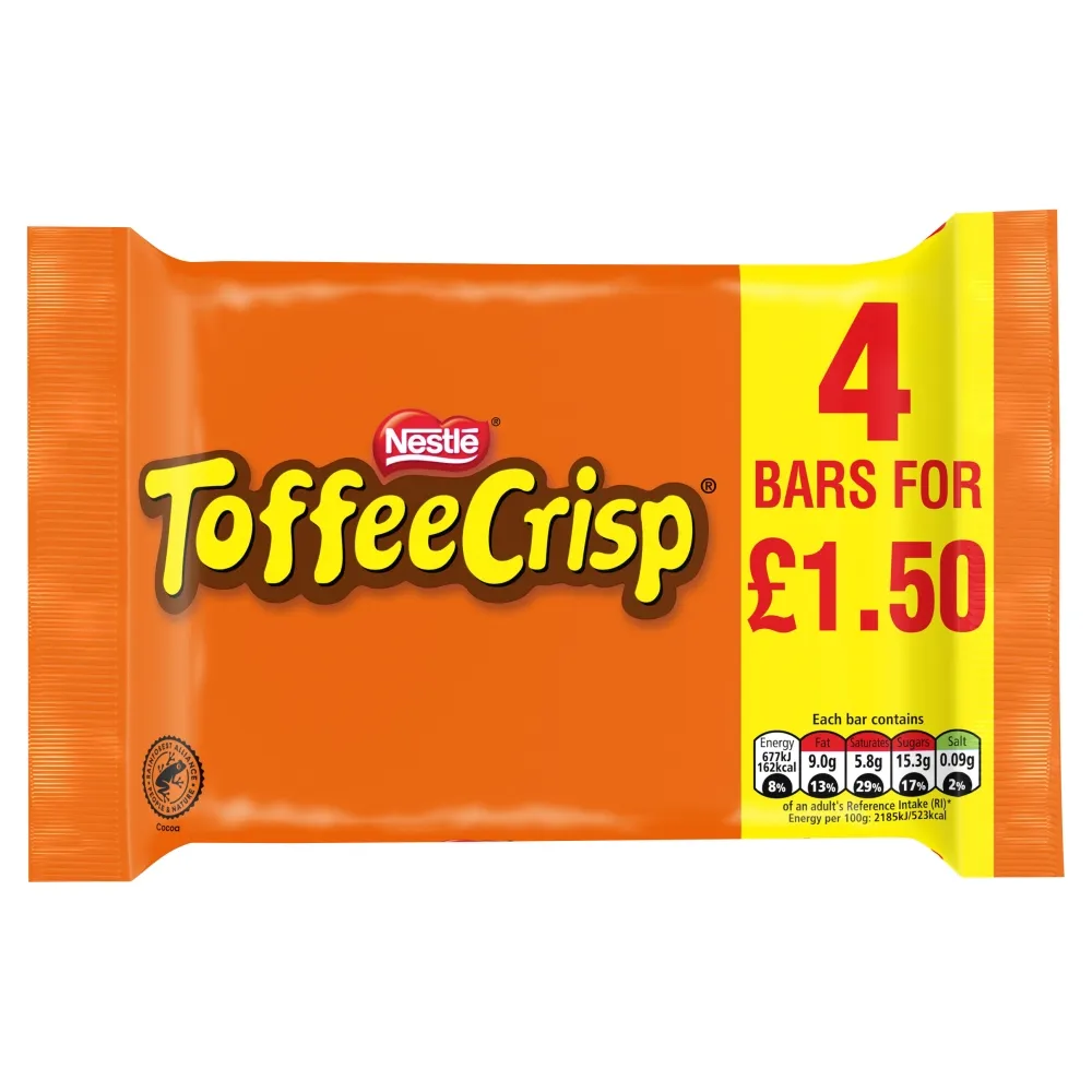 Toffee Crisp 4pk PM £1.50