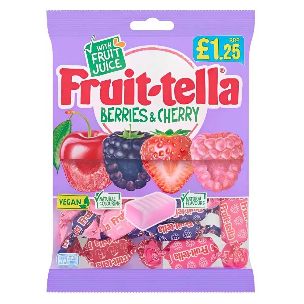 Fruittella berries & cherry vegan pm £1.25