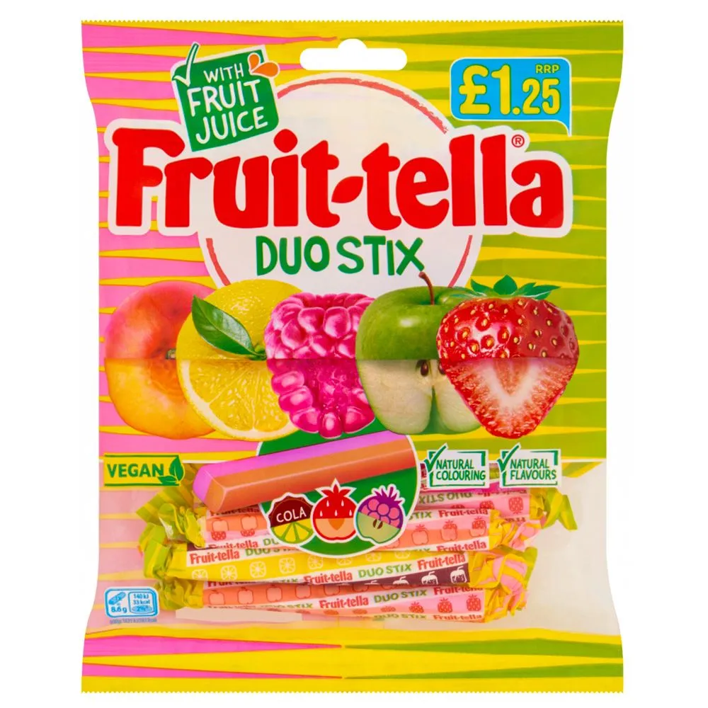 Fruittella duo stix pmp£1.25
