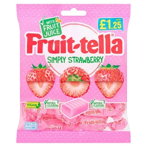 Fruittella simply strawberry bag pm £1.25