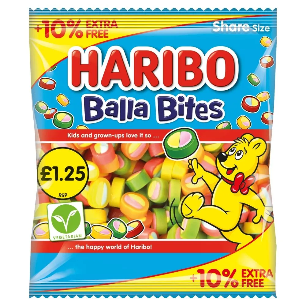 Haribo Balla Bites Bag Vegetarian PM £1.25