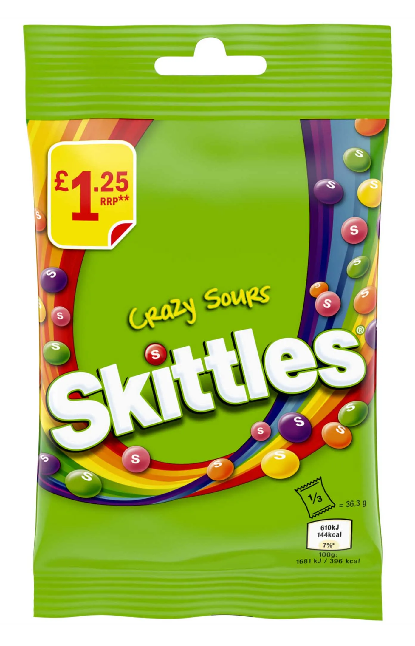***skittles sours £1.25 pmp
