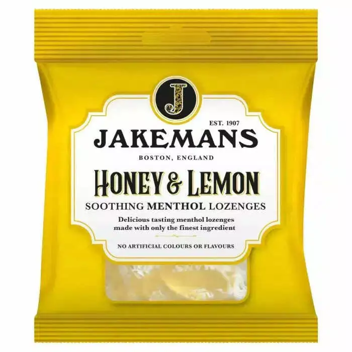 Jakemans honey&lemon bag