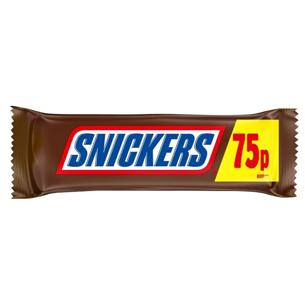 Snickers standard bar pm£0.75