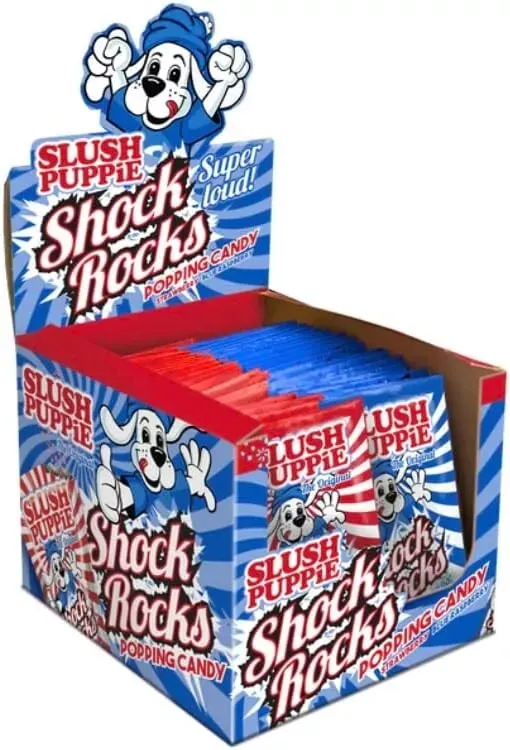 Slush puppie shock rocks popping candy