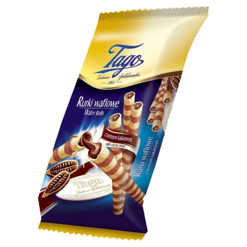 Tago cocoa wafer rolls