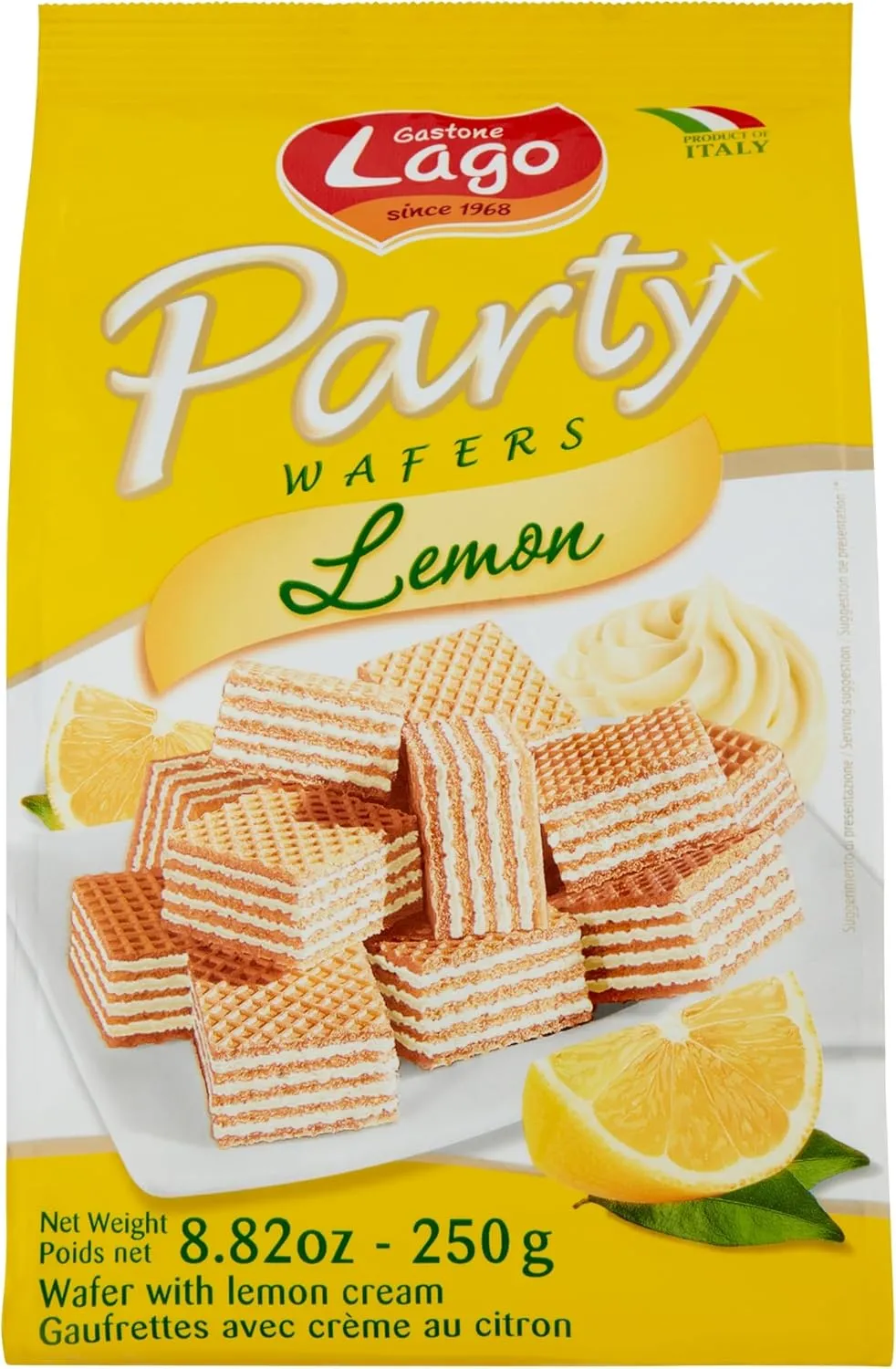 Lago party wafers lemon