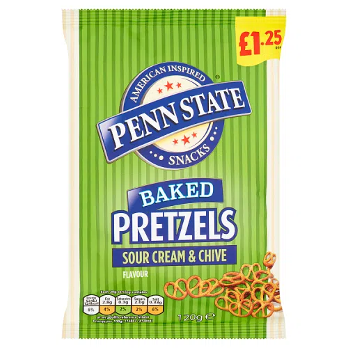 Penn State Pretzels Sour Cream&chive PM £1.35