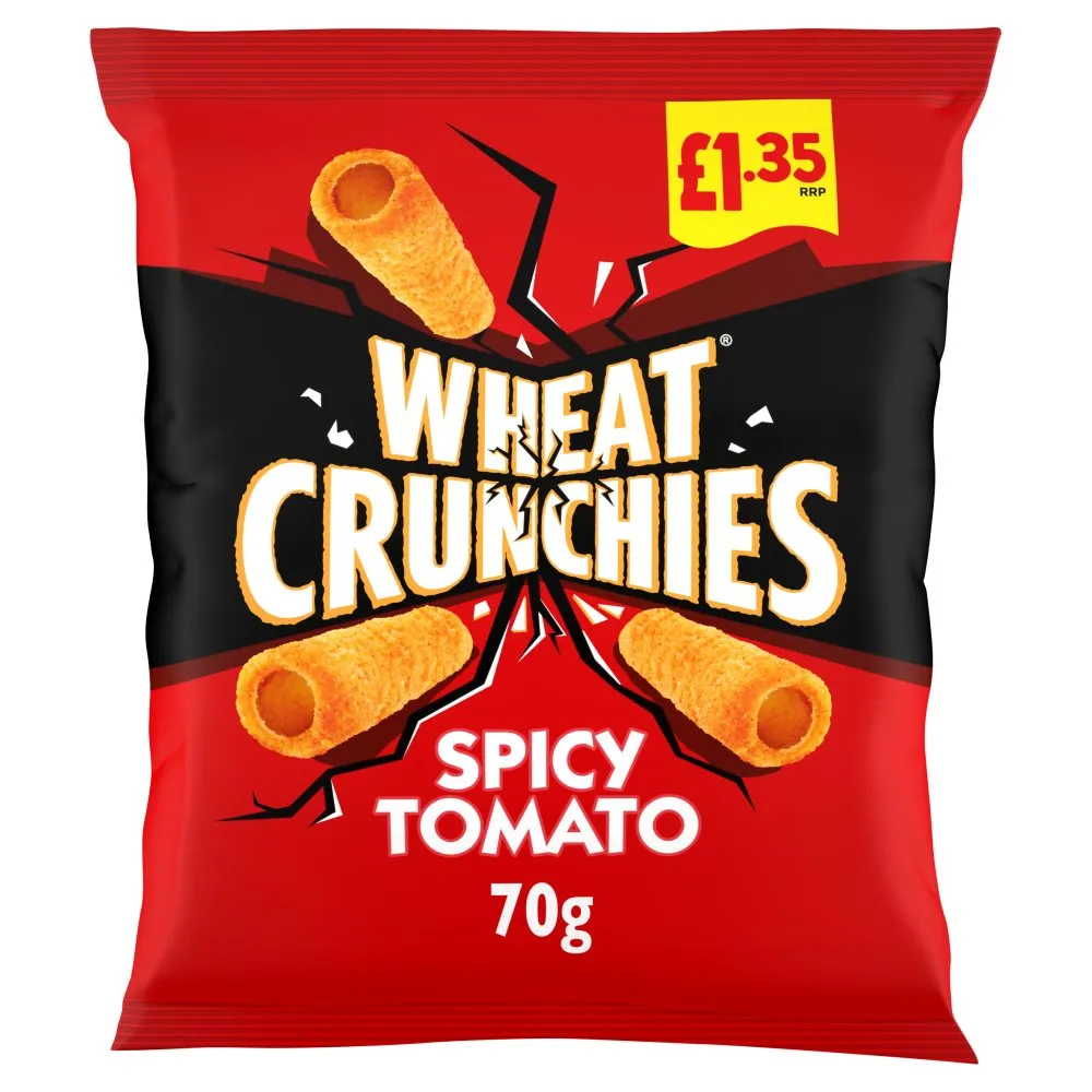 Wheat Crunchies Spicy Tomato Crisps PM £1.35