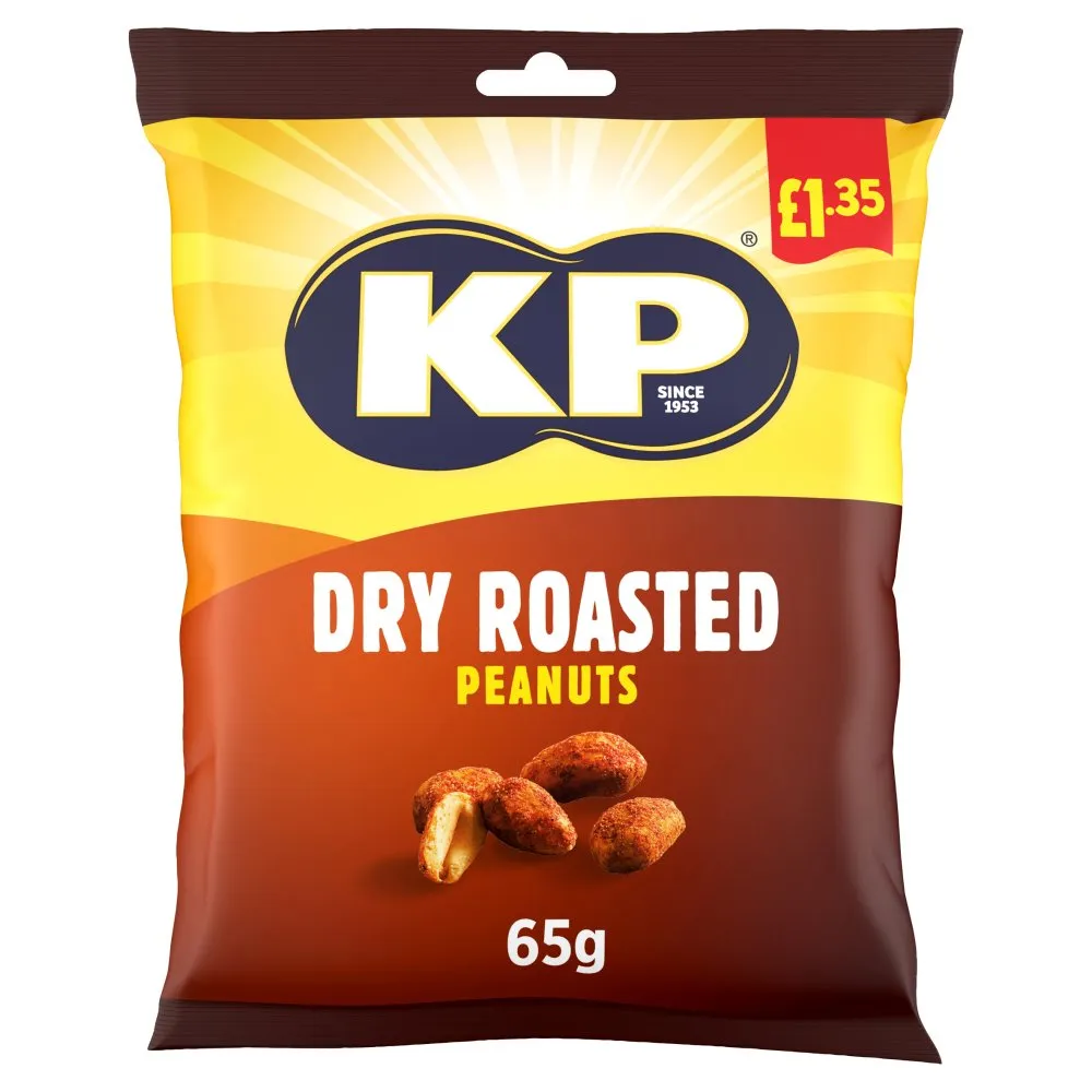 Kp dry roasted peanuts pmp £1.35