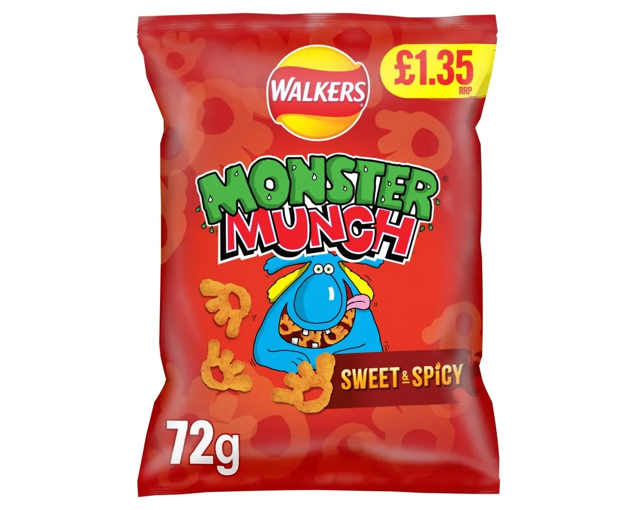 Walkers monster munch sweet & spicy pmp £1.35