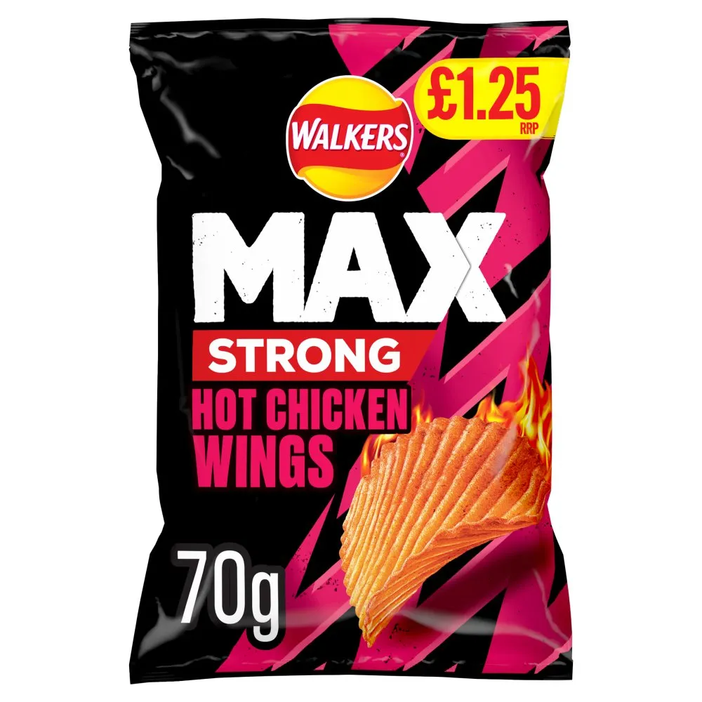 Walkers Max Strong Chicken Wings PM £1.35