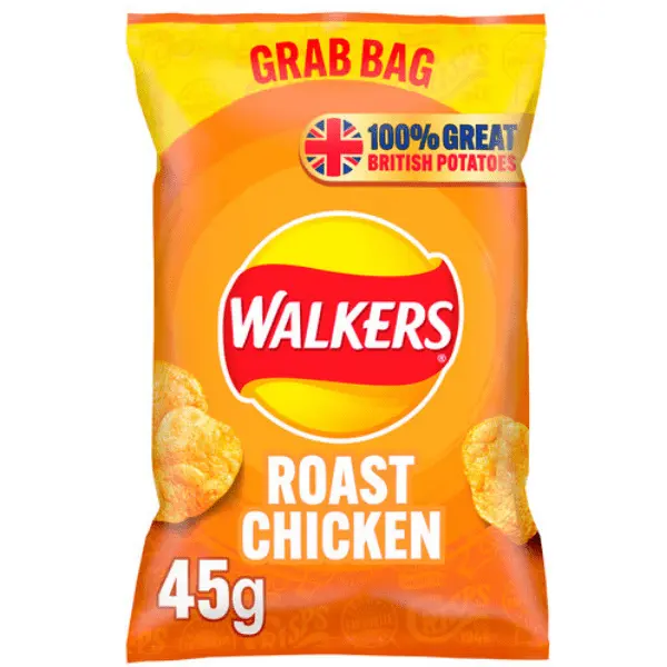 Walkers roast chicken bag