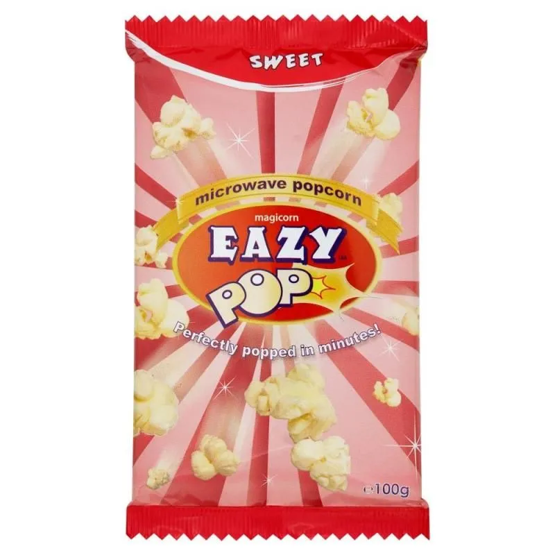 Eazypop microwave popcorn sweet