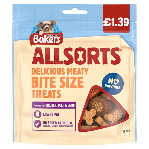 Bakers dog treat allsorts pm £1.39