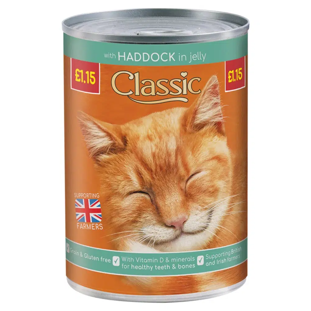 Classic cat with haddock in jelly pm£1.15