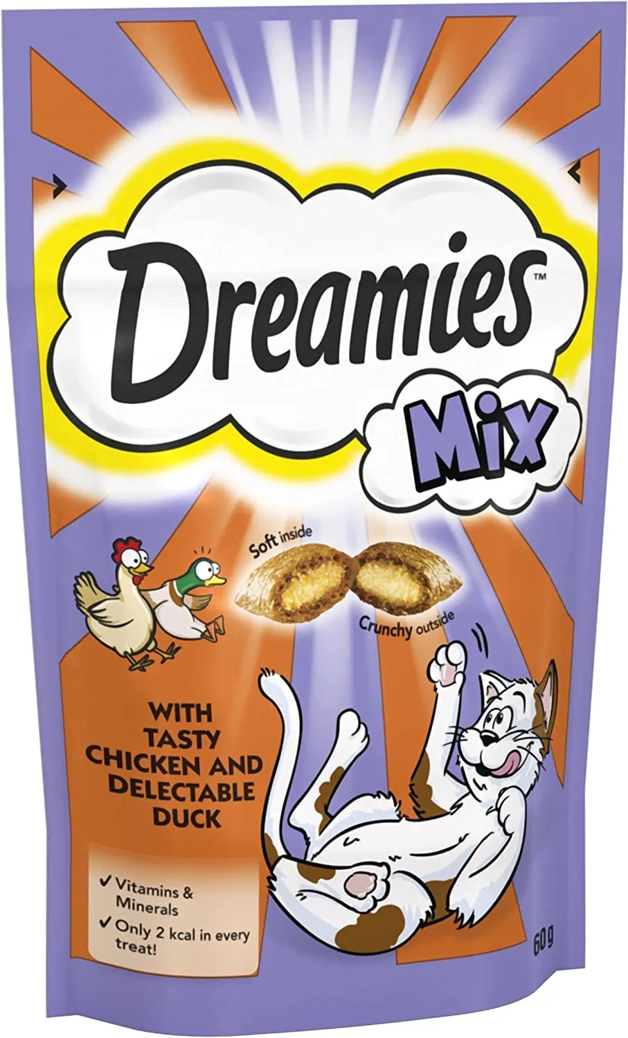 Dreamies chicken & duck mix