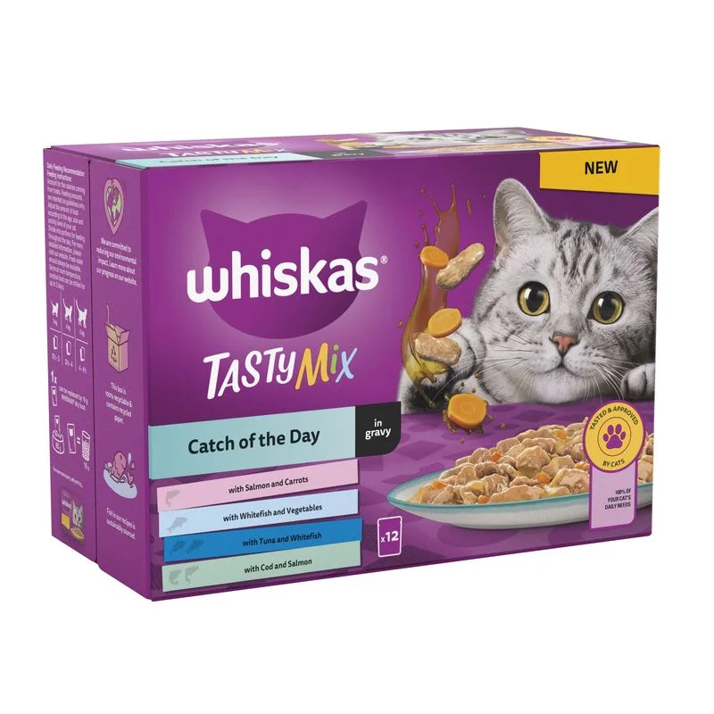 Whiskas 1+ cat tasty mix catch