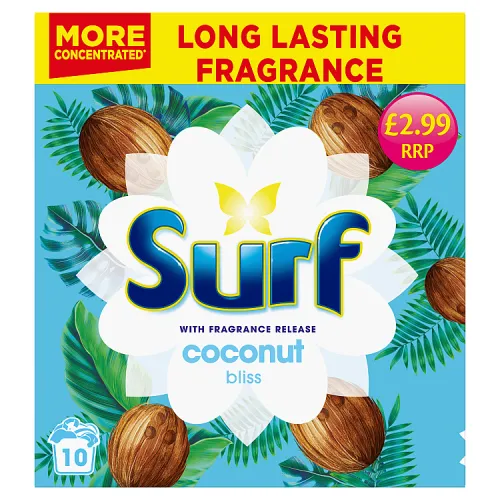 Surf powder coconut bliss pm£2.99 10w