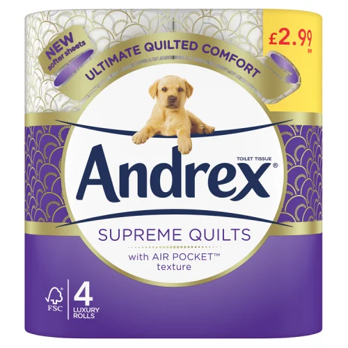 Andrex supreme / ultimate quilts t/tissue pm£2.99
