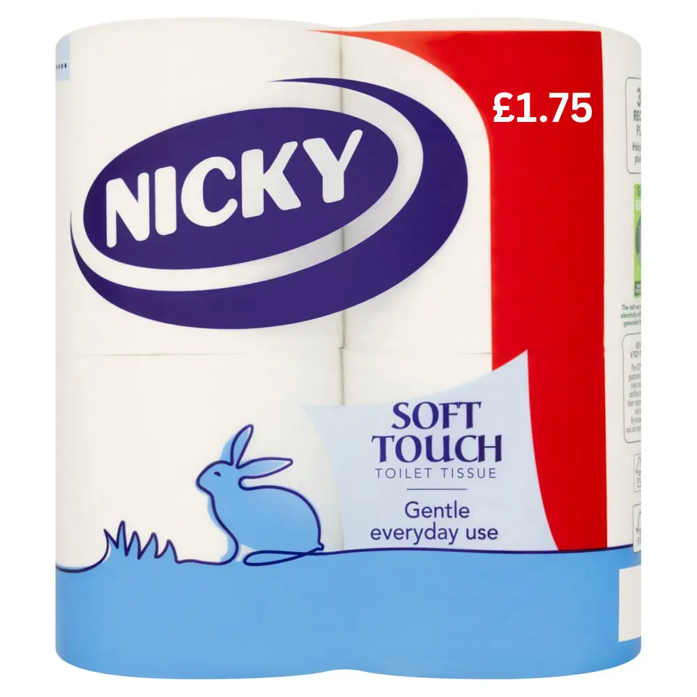 Nicky Soft Touch T/tiss PM £1.75