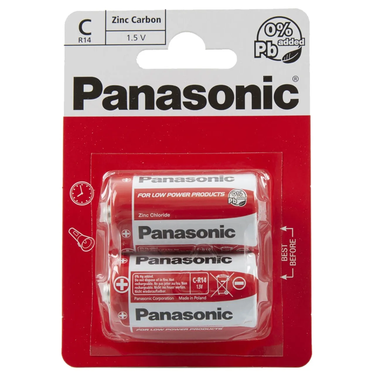 Panasonic Batteries Red r14 (c)