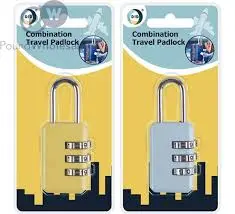 Did combination travel padlock