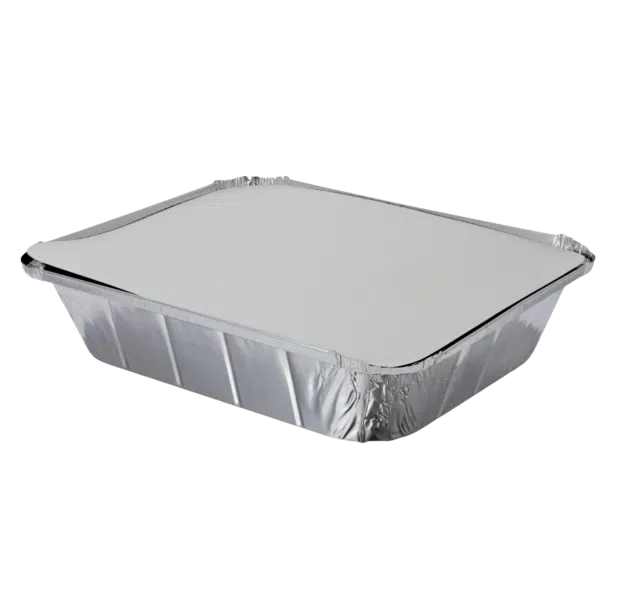 Caterpack foil food tray+lids containers 3884