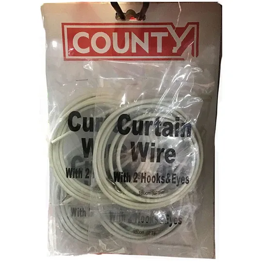 County curtain wire 10f