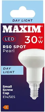 Maxim 4w=30w led r50 ses pearl small screw cap